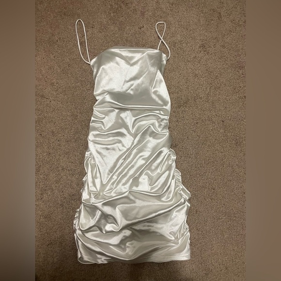 Better Be Shimmering White Mini Dress size medium - Picture 5 of 10